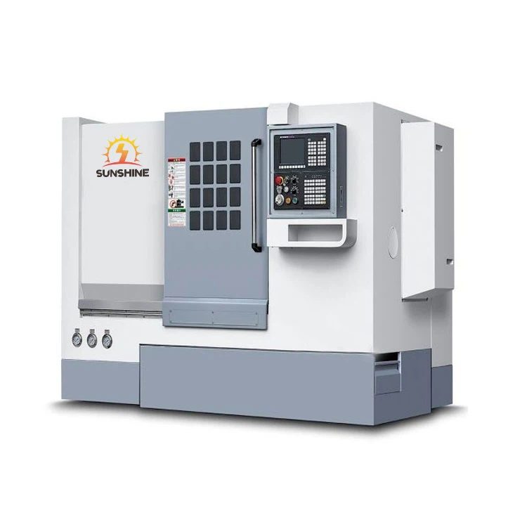 CNC Inclined Lathe With Rigid Bed For Stable Machining